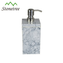 White Marble hand liquid soap dispenser pump for bathroom and kitchen